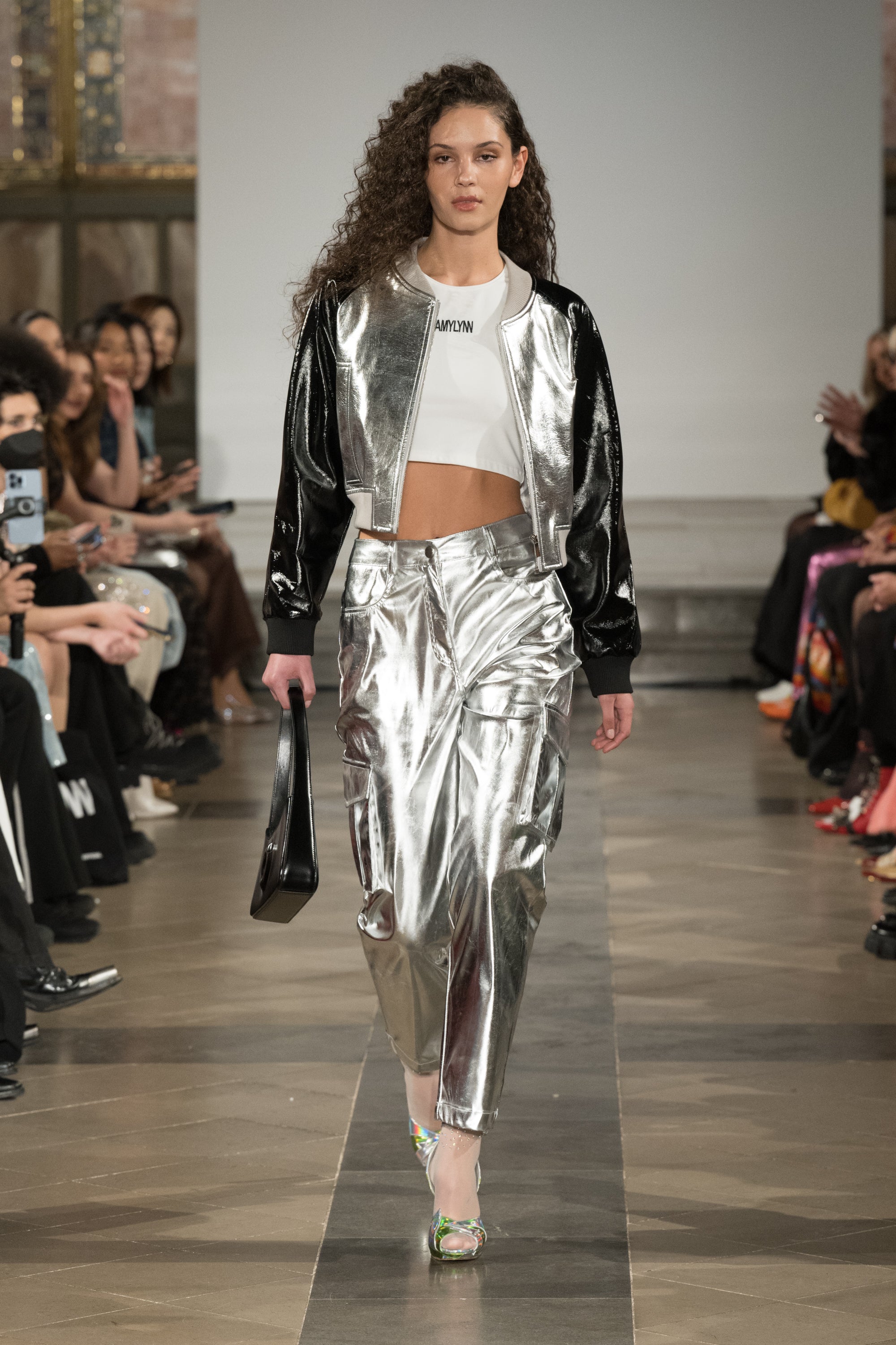 Lupe Silver Combat Utility Trousers
