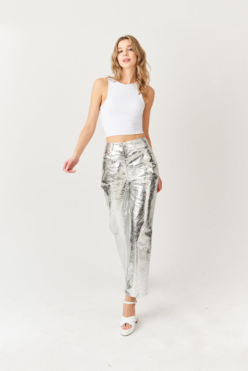 Give Me Space Metallic Pant - Green | Fashion Nova, Pants | Fashion Nova
