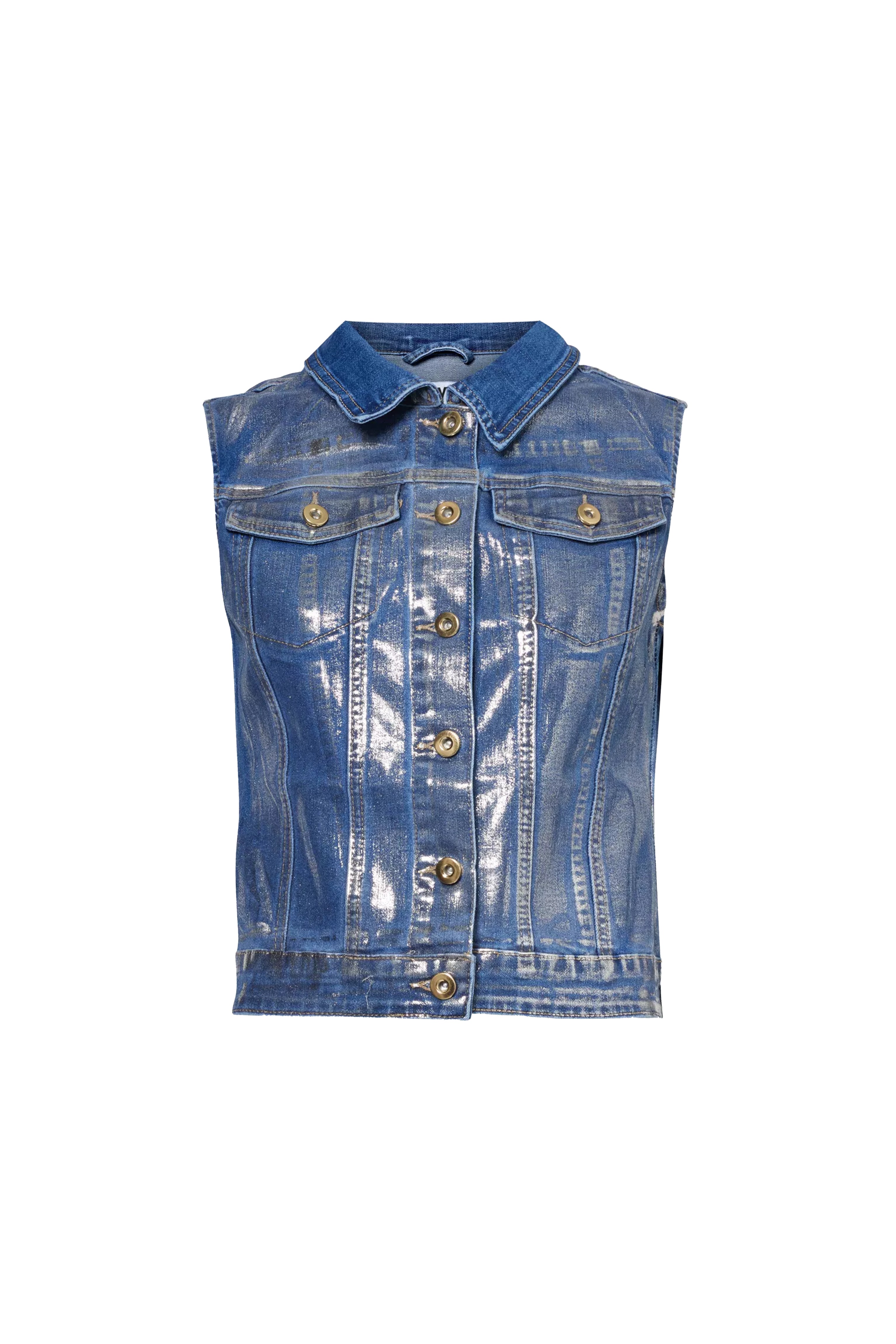 Soho Denim Metallic Gilet