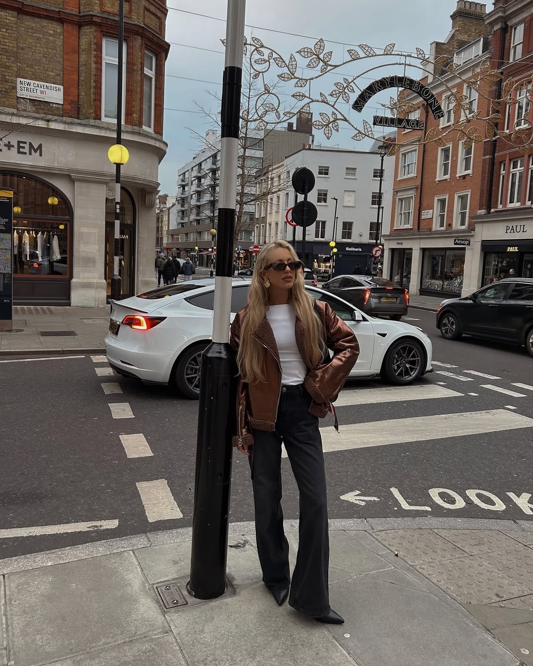 Otto Metallic Coffee Brown Biker Jacket