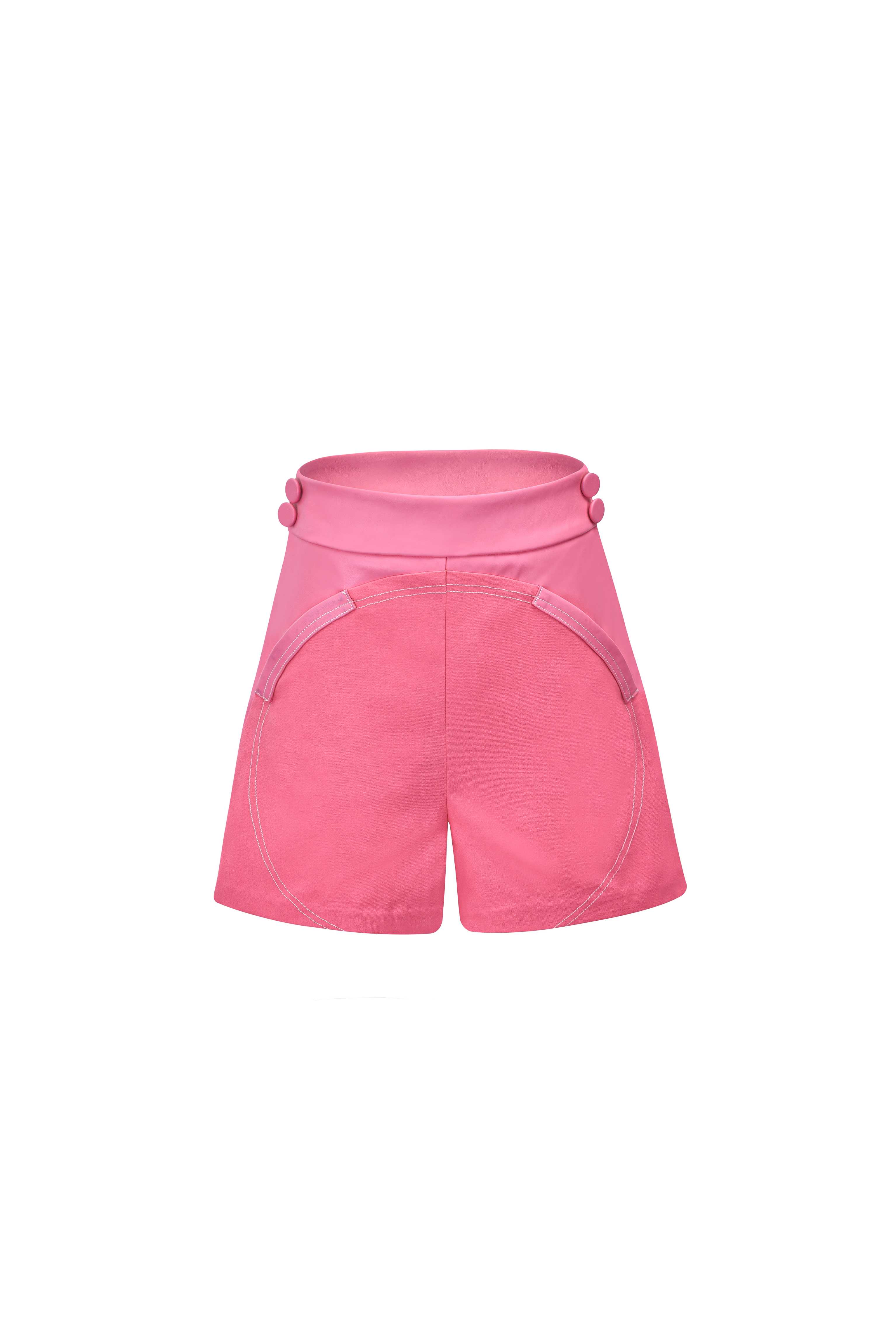 Margot Pink High Waisted Shorts
