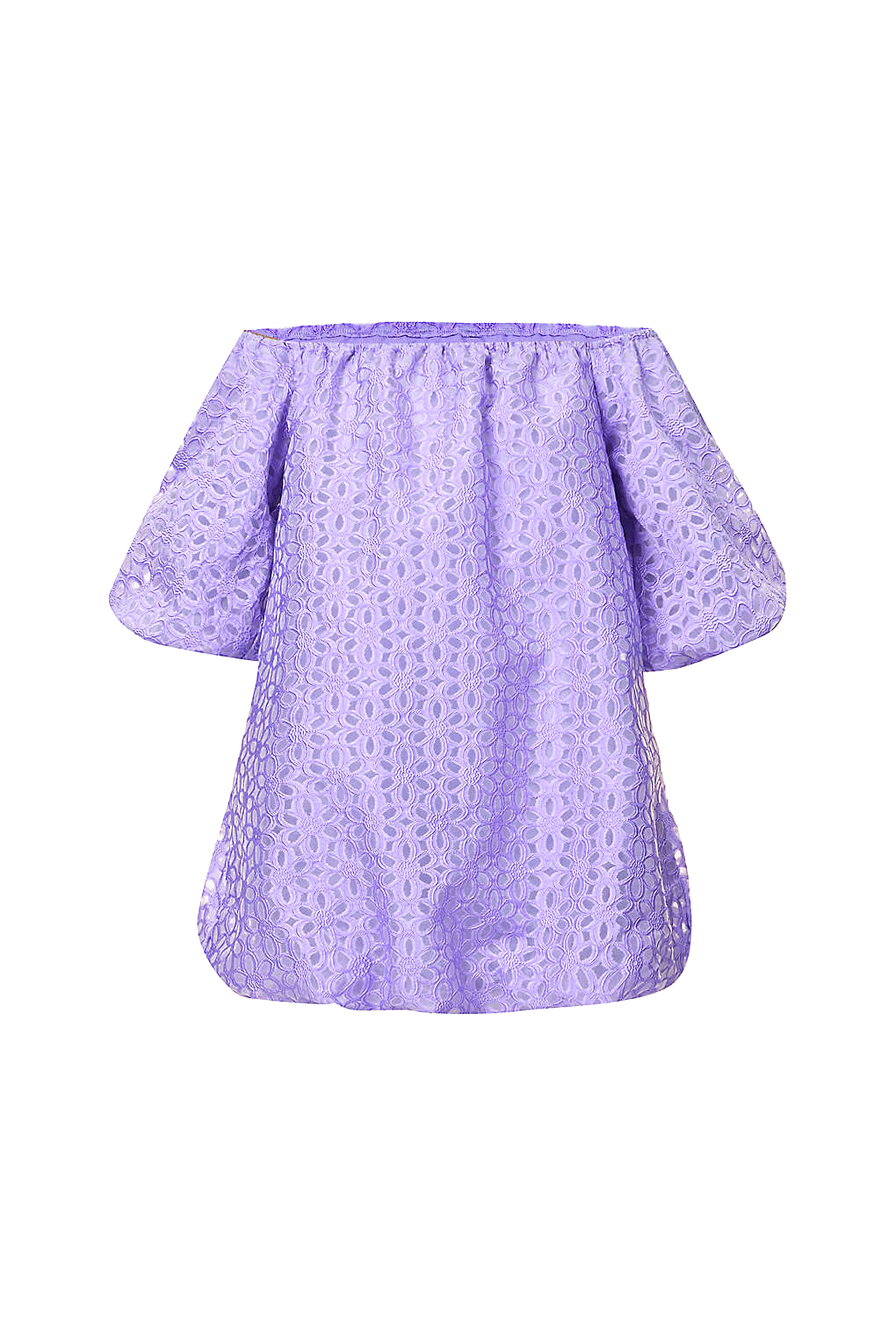 Lola Purple Puff Ball Dress