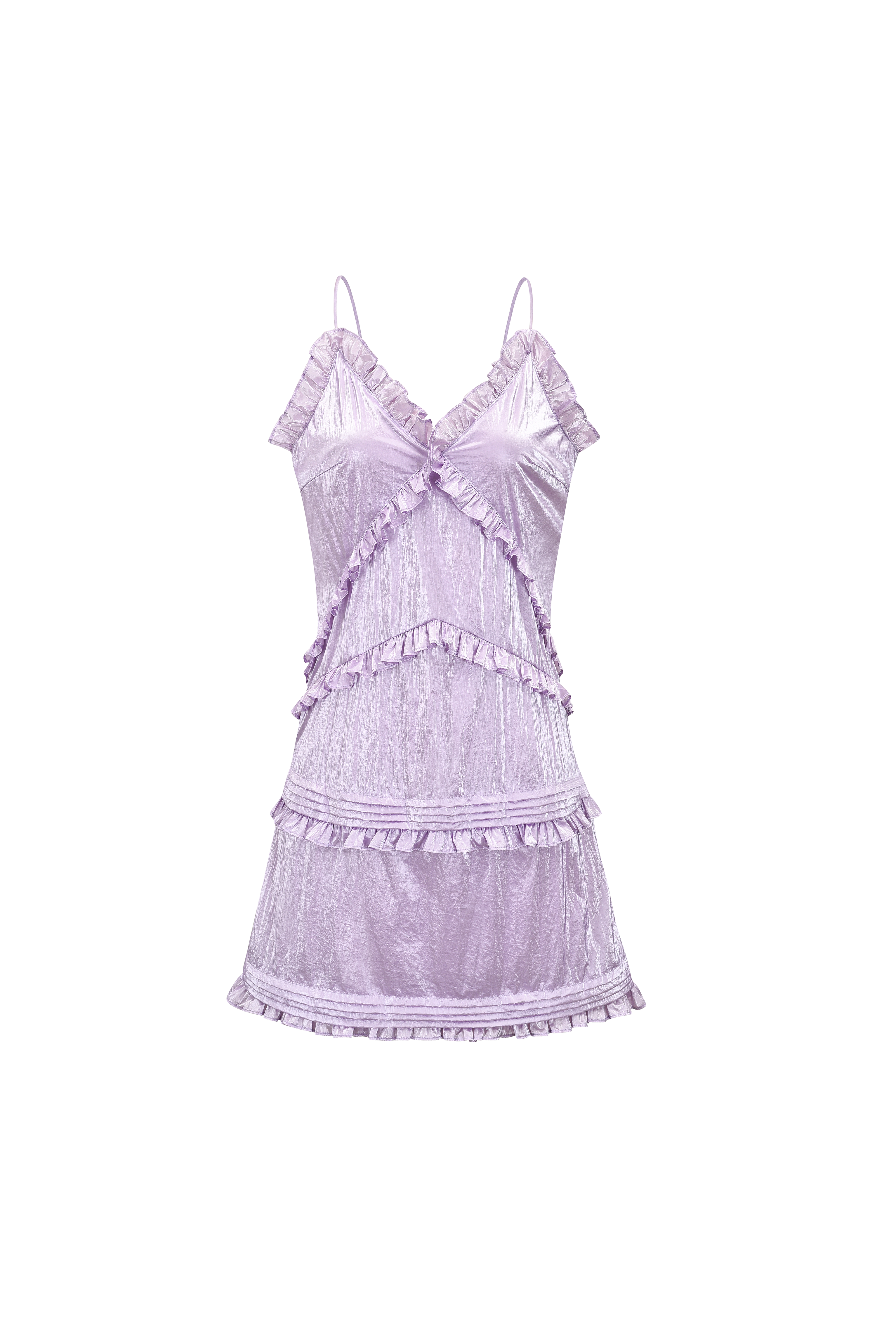 Milly Lilac Metallic Mini Dress