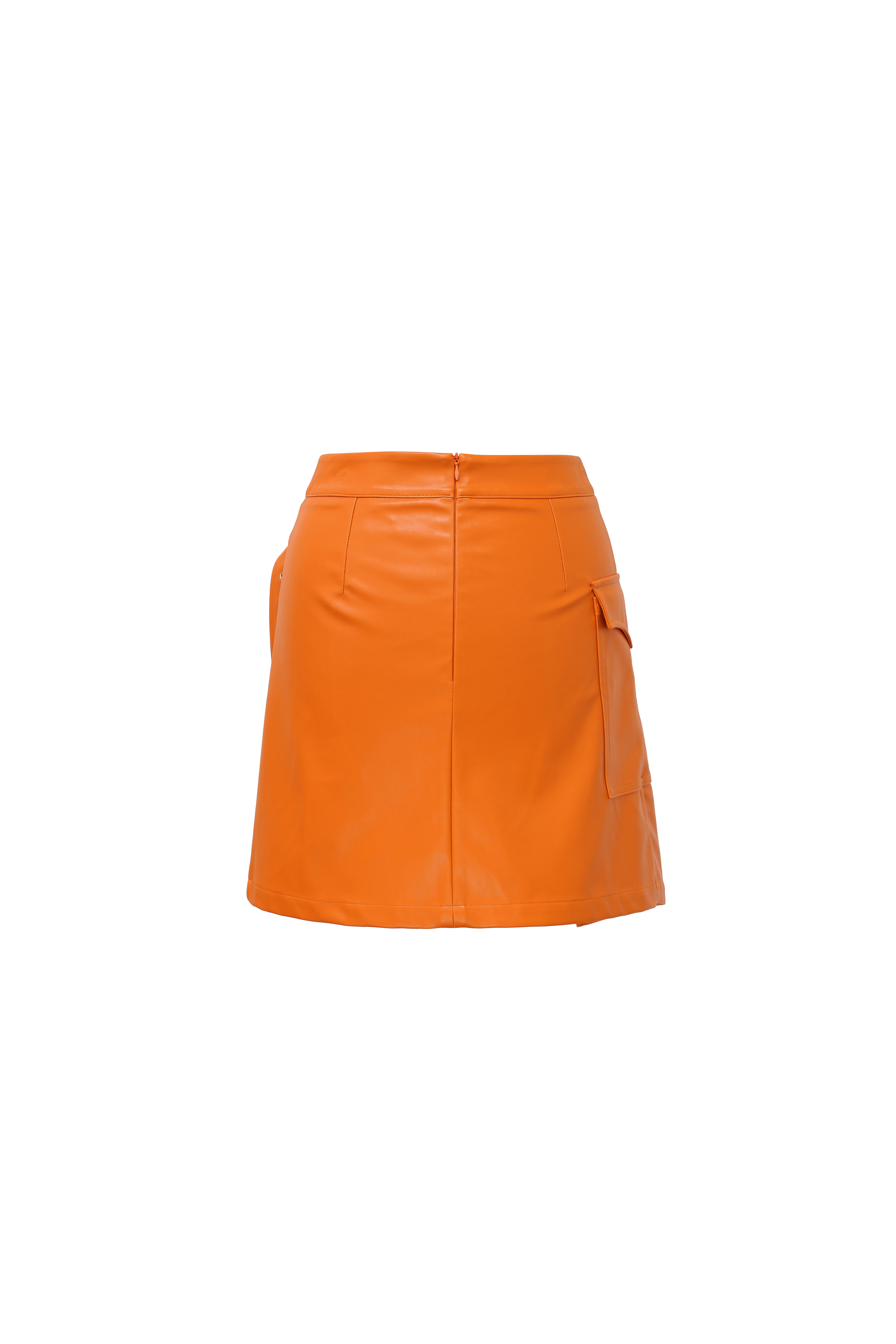 Jasper Tan Faux Leather Skirt
